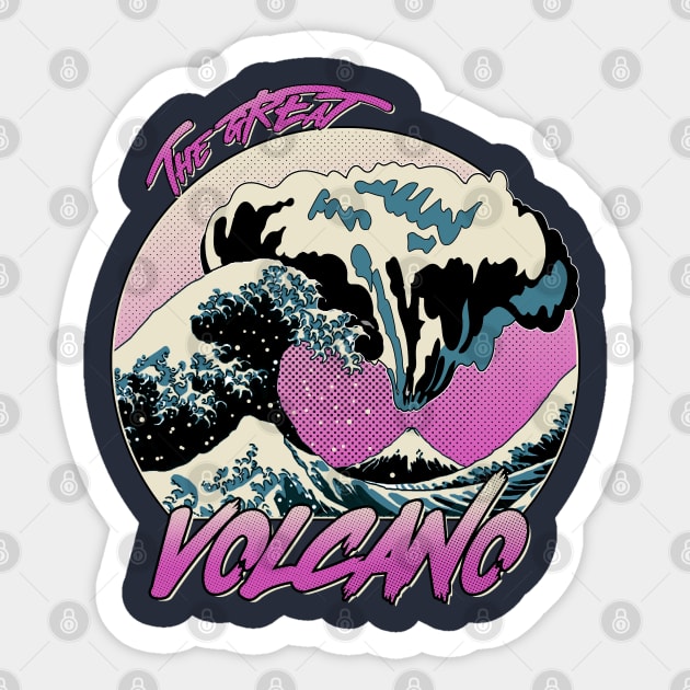 The Great Volcano Sticker by slawisa